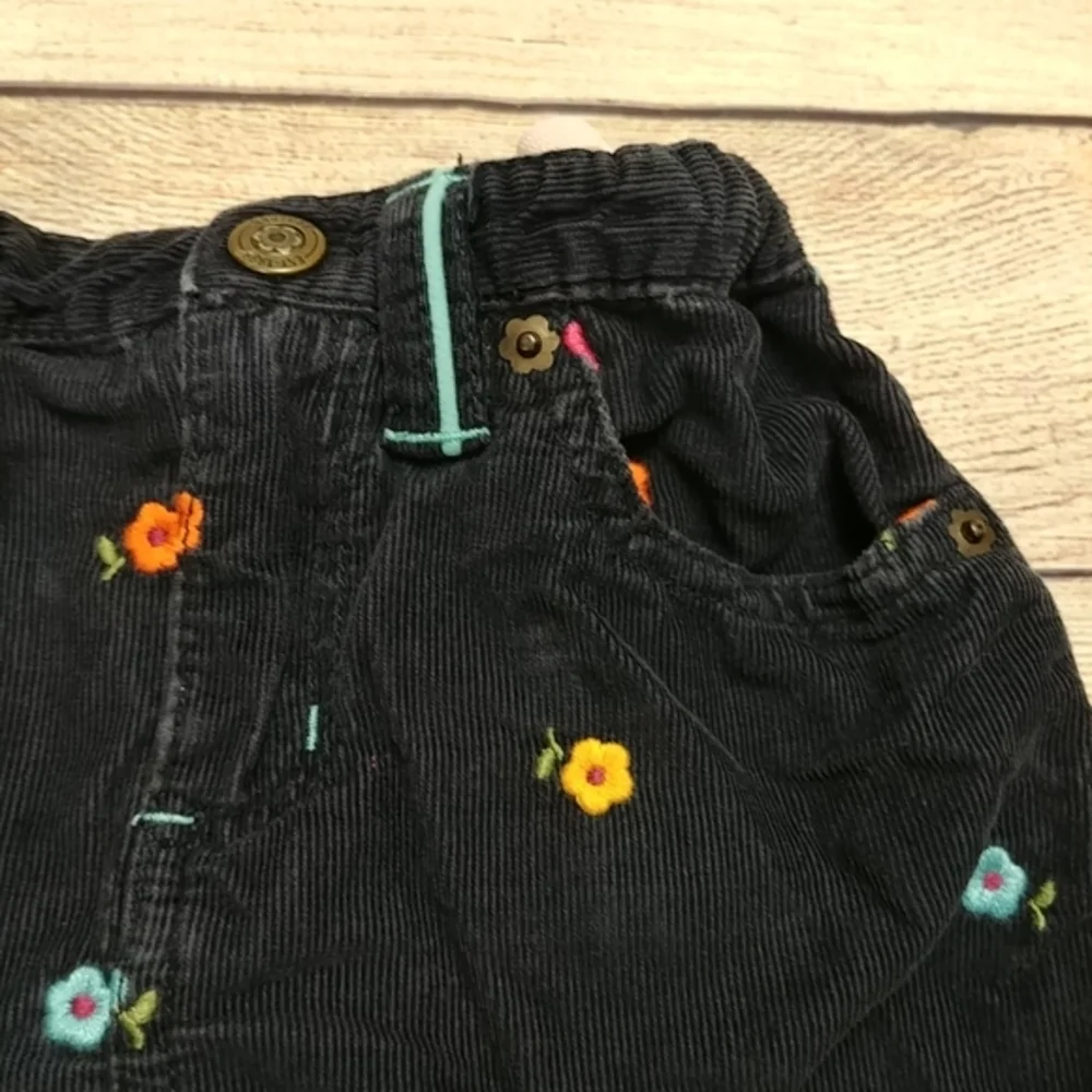 GAP Blue Floral Corduroy Skirt‎